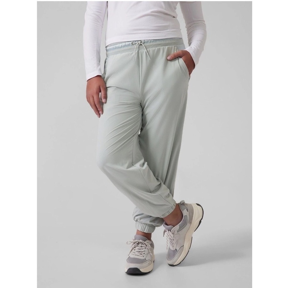 Athleta Girl Chase the Chill Jogger Sage Mint Green Pants Size‎ L 12 Activewear